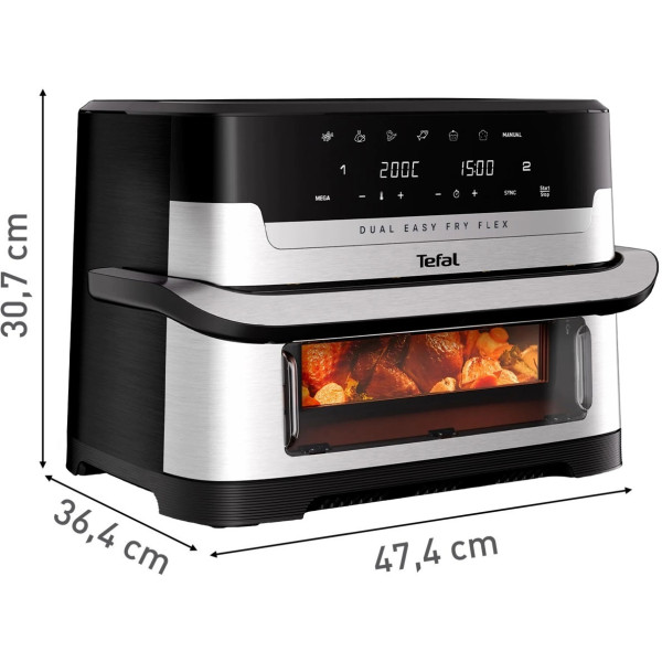 Мультипечь Tefal Dual Easy Fry Flex EY922DE0