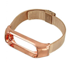 Ремінець BeCover Metal для Xiaomi Mi Smart Band 5/Mi Smart Band 6 Rose Gold (705149)