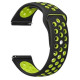 Ремінець BeCover Nike Style для Samsung Galaxy (20mm)/Watch 5/ Watch 4 40/44mm/Watch 4 Classic 42mm/Watch Active/Active 2 40/44mm/Watch 3 41mm/Gear S2/Classic/Gear Sport Black-Yellow (705697)