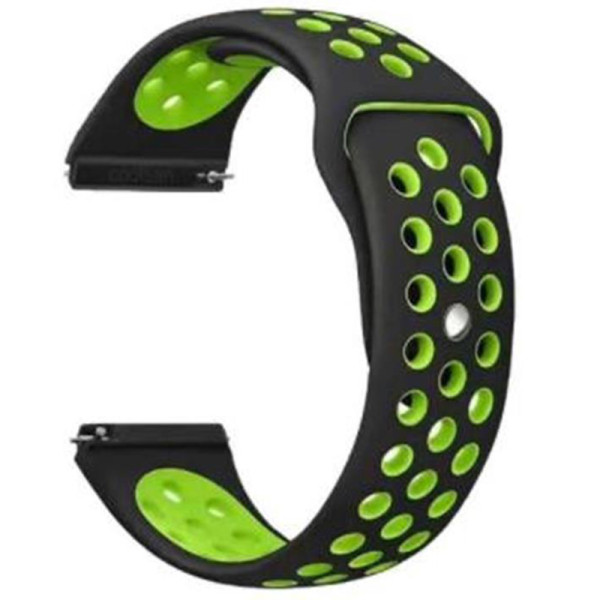 Ремінець BeCover Nike Style для Samsung Galaxy Watch 46mm/Watch 3 45mm/Gear S3 Classic/Gear S3 Frontier Black-Green (705784)