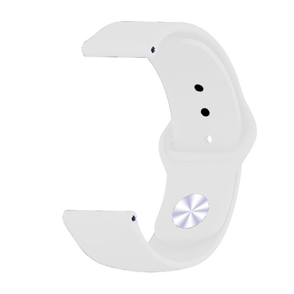 Силіконовий ремінець BeCover для Xiaomi iMi KW66/Mi Watch Color/Haylou LS01/Watch S1 Active White (706357)