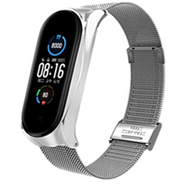 Ремешок BeCover Metal для Xiaomi Mi Smart Band 8 Silver (709358)