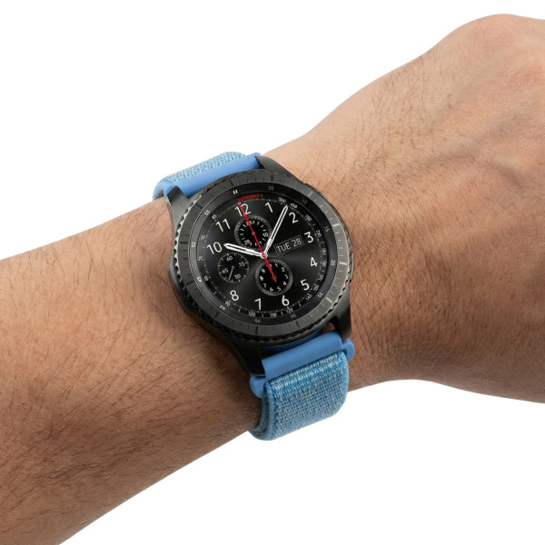 Ремінець BeCover Nylon Style для Motorola Moto 360 2nd Gen. Men`s Aqua Blue (714998)