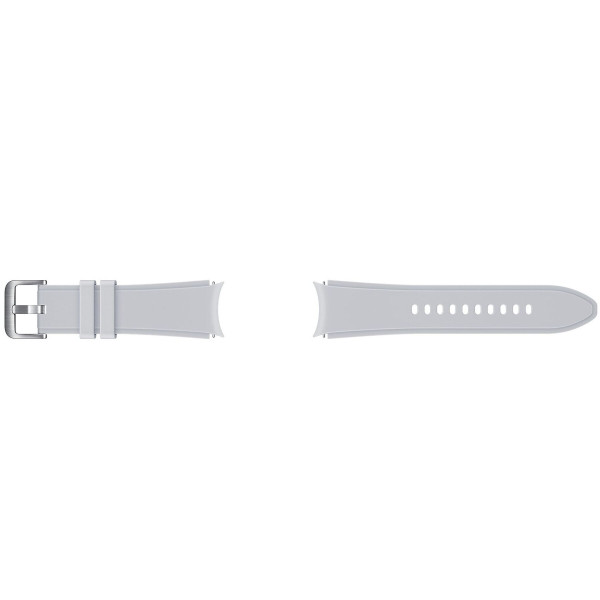 Ремінець Samsung Ridge Sport Band для Samsung Galaxy (20mm, S/M) / Watch 4 / Watch 5 / Watch 6 Silver (ET-SFR88SSEGRU) OEM