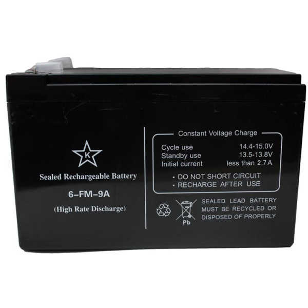 Акумуляторна батарея KSTAR 12V 9AH (6-FM-9A) AGM