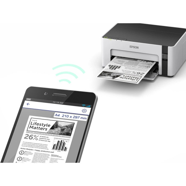 Принтер А4 Epson M1120 Фабрика печати с WI-FI (C11CG96405)