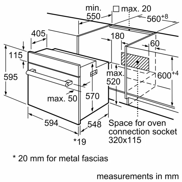 Духова шафа Bosch HBF512BB1T