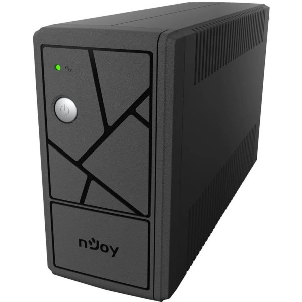 Джерело безперебійного живлення NJOY Keen 600 (UPLI-LI060KU-CG01B) Lin.int., AVR, 2 x евро, USB, пластик