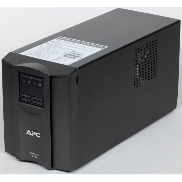 Джерело безперебійного живлення APC Smart-UPS 1500VA LCD, Lin.int., AVR, 8 х IEC, SmartSlot, USB, RJ-45, метал (SMT 1500I)