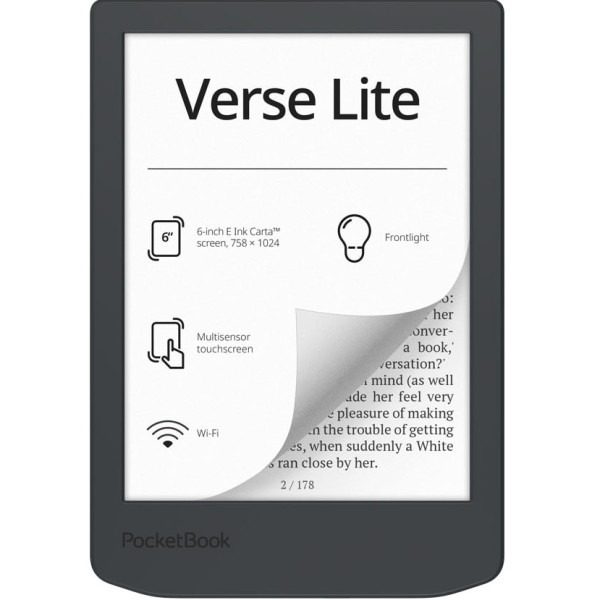 Електронна книга PocketBook 619 Verse Lite Midnight Grey (PB619-T-WW)
