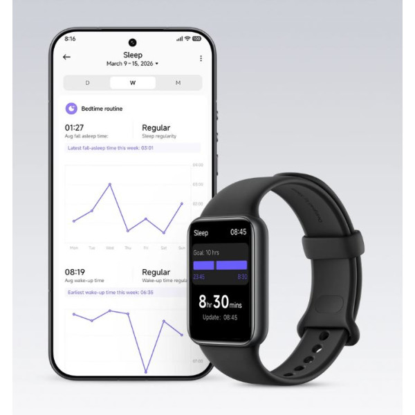 Фiтнес-браслет Xiaomi Smart Band 10 Pro Midnight Black (BHR08W9GL)