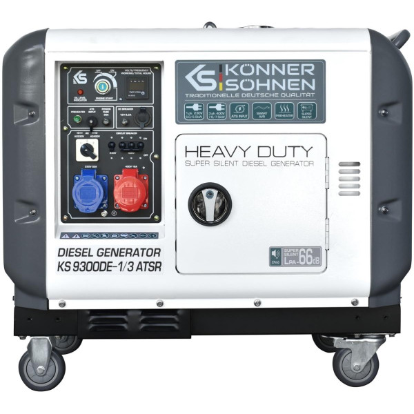 Генератор дизельний Konner&Sohnen KS 9300DE-1/3 ATSR