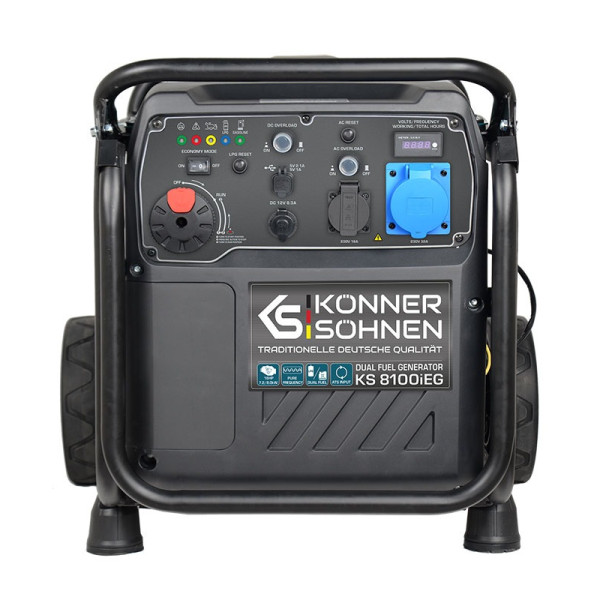 Генератор газобензиновый инверторный Konner&Sohnen KS 8100iEG