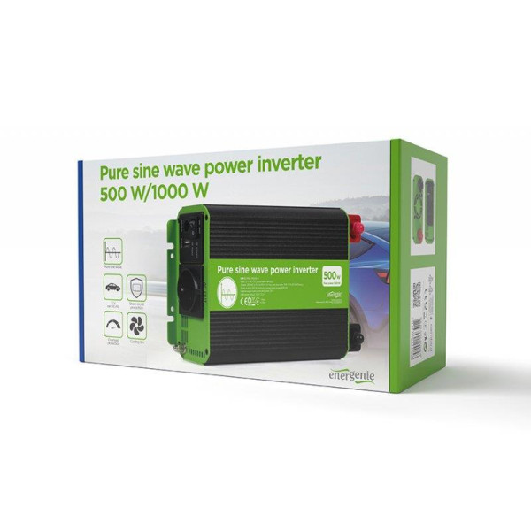 Інвертор напруги EnerGenie EG-PWC-PS500-01 500W