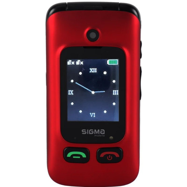 Мобiльний телефон Sigma mobile Comfort 50 Shell Duo Type-C Dual Sim Red/Black (4827798212516)