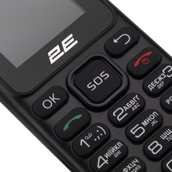 Мобiльний телефон 2E S180 2024 Black (694743653885)