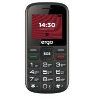 Мобильный телефон Ergo R202 Dual Sim Black