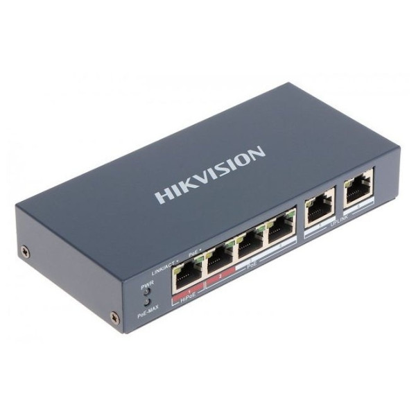 Коммутатор Hikvision DS-3E0106HP-E