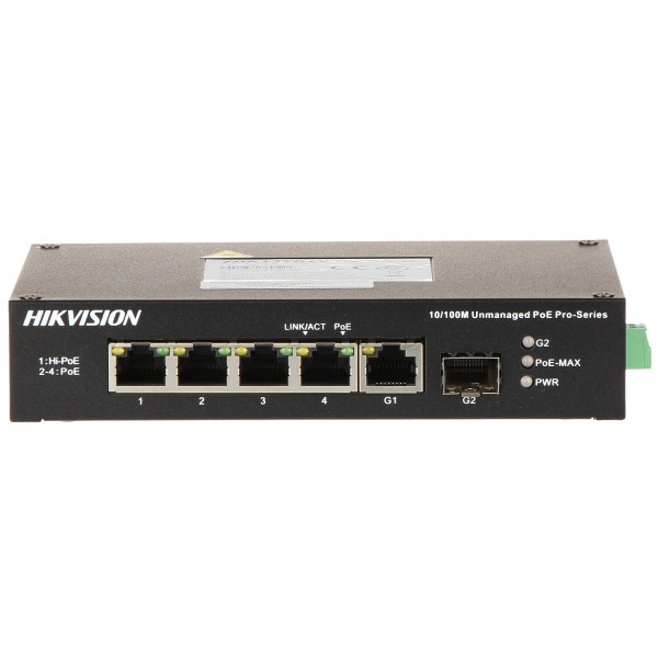 Коммутатор Hikvision DS-3T0306HP-E/HS