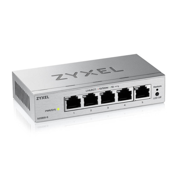 Коммутатор ZYXEL GS1200-5 v3 (GS1200-5V3-EU0101F)
