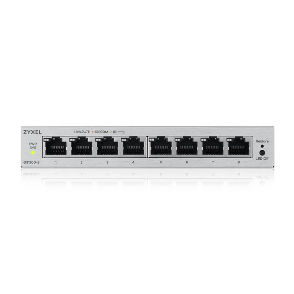 Комутатор ZYXEL GS1200-8 v3 (GS1200-8V3-EU0101F)