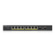 Коммутатор ZYXEL GS1900-10HP (GS1900-10HP-EU0102F) (8xGE PoE, 2хSFP, POE 77W, WebSmart)