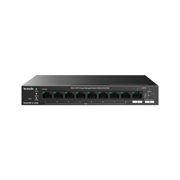 Коммутатор Tenda TEG2210P-8-120W