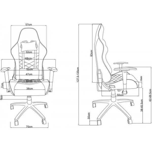 Кресло для геймеров 2E Gaming Chair Bushido Dark Grey (2E-GC-BUS-GR)
