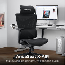 Кресло для геймеров Anda Seat X-Air Mega Size XL Mesh Space Black (AD-WY-01-BBB)