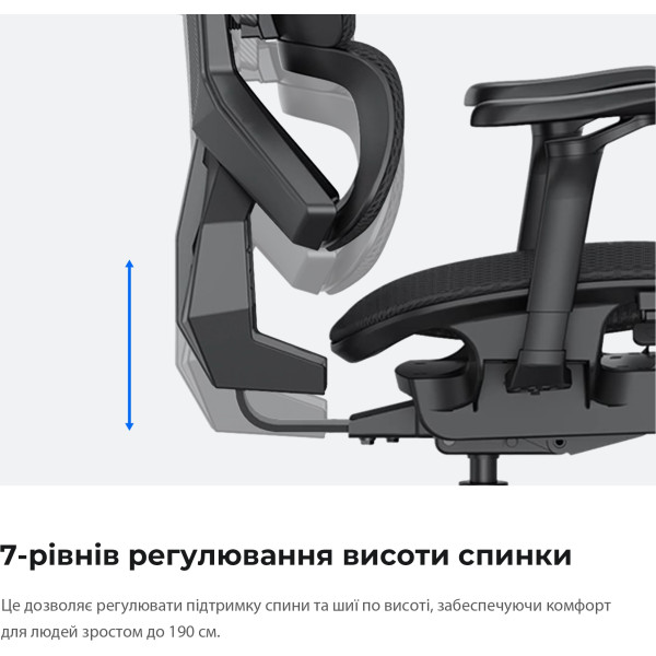 Крісло для геймерів Anda Seat X-Air Pro Size XL Mesh Gray Twilight (AD-WY-01-GGSP-G01)