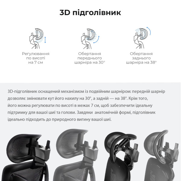 Крісло для геймерів Anda Seat X-Air Mega Size XL Mesh Gray Twilight (AD-WY-01-GGSP)