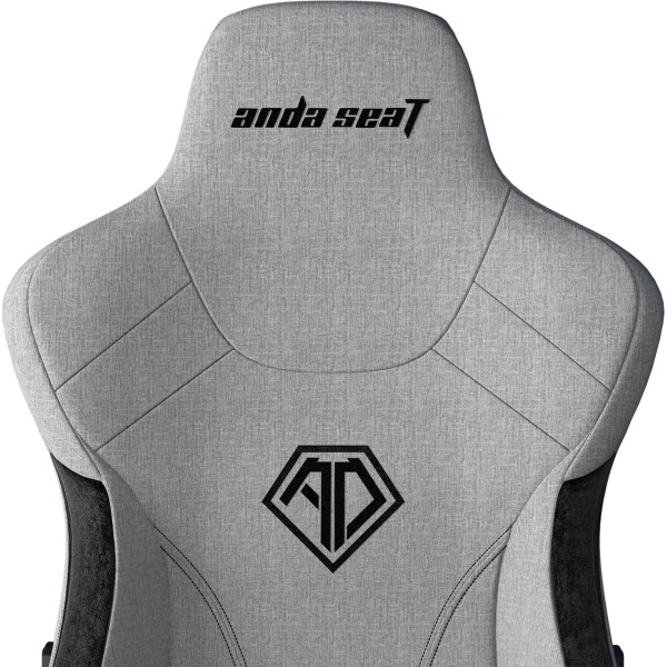 Крісло для геймерів Anda Seat T-Pro 2 Size XL Linen Grey/Black (AD12XLLA-01-GB-F)