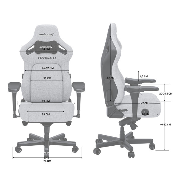 Крісло для геймерів Anda Seat Kaiser 4 Size L Maroon (AD12YDDC-L-20-A-PV/C)