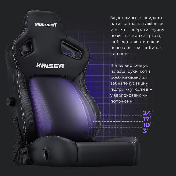 Крісло для геймерів Anda Seat Kaiser 4 Size XL Cyber Green PVC (AD12YDDC-XLL-20-C-PV/C-01)