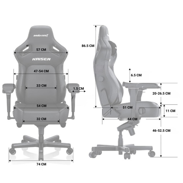 Крісло для геймерів Anda Seat Kaiser 4 Size XL Violet (AD12YDDC-XLL-20-V-PV/C)