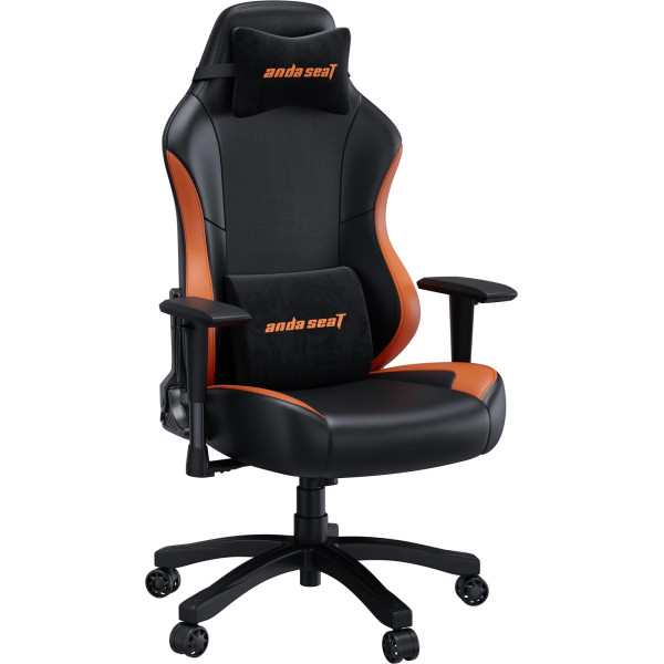 Крісло для геймерів Anda Seat Luna Size L PVC Black/Orange (AD18-48-BO-PV)