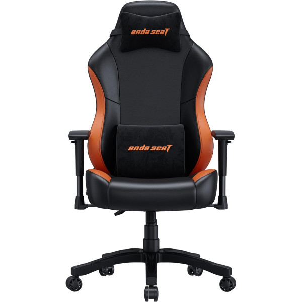 Крісло для геймерів Anda Seat Luna Size L PVC Black/Orange (AD18-48-BO-PV)