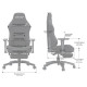 Крісло для геймерів Anda Seat Luna Pro Size L Gray Fabric (AD18T-44-G-F)