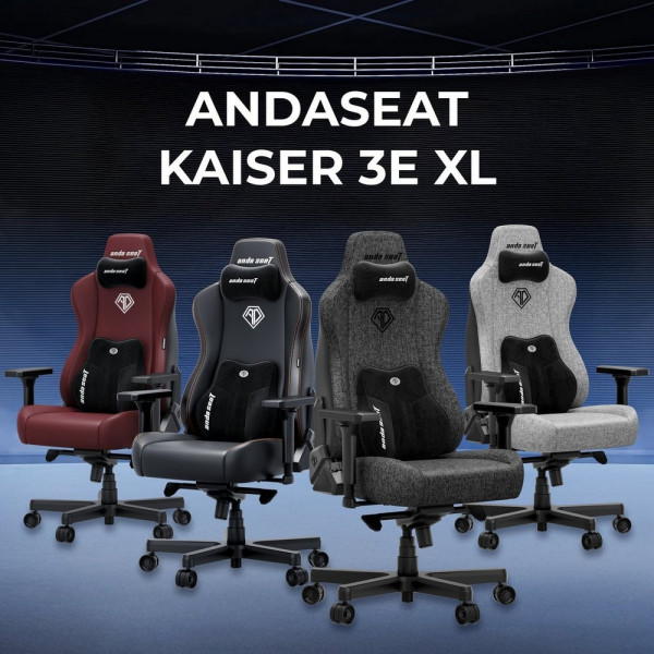 Крісло для геймерів Anda Seat Kaiser 3E XL Black (AD23YC-XL-08-B-PV/C-B01)
