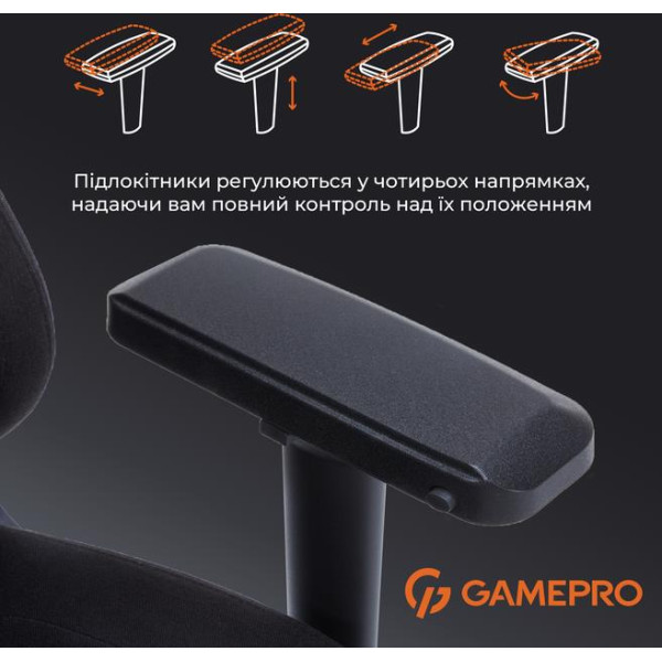 Кресло для геймеров GamePro FGC750B Black