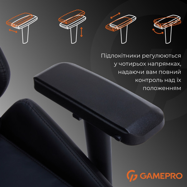 Кресло для геймеров GamePro GC695B Black