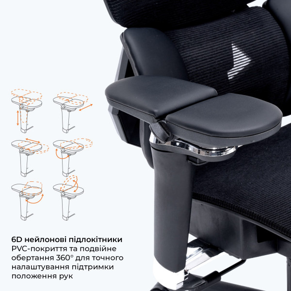 Кресло для геймеров GamePro Edge GC820MB Black