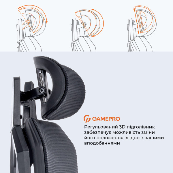 Кресло для геймеров GamePro Edge GC820MB Black