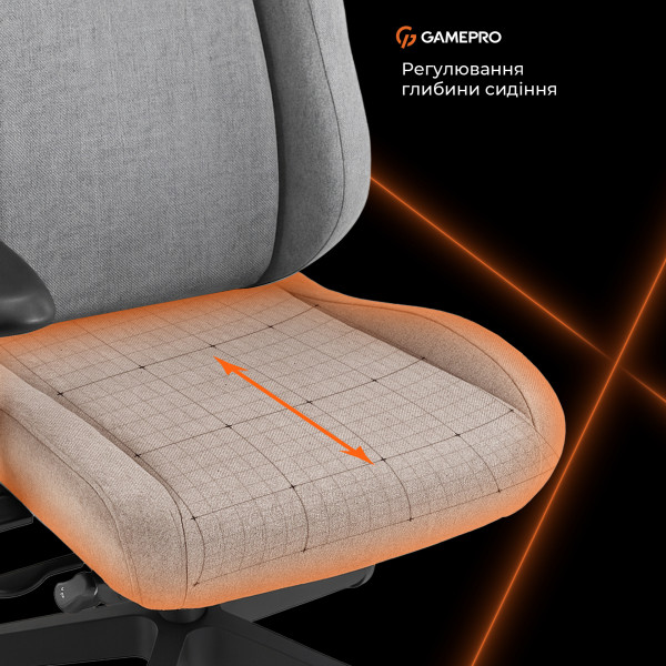 Кресло для геймеров GamePro GC925G Fabric Grey
