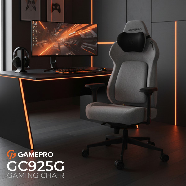 Кресло для геймеров GamePro GC925G Fabric Grey