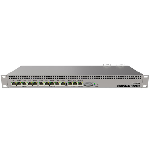 Маршрутизатор MikroTik RB1100AHx4 (RB1100x4) (13xGE, 4x1,4GHz/1Gb, ARM 32Bit, PoE In)