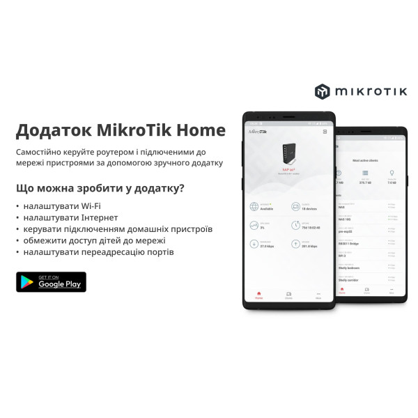 Бездротовий маршрутизатор Mikrotik hAP AC (RB962UiGS-5HacT2HnT)