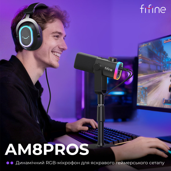 Микрофон Fifine AM8PROS Black
