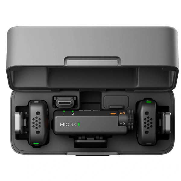 Мікрофонна радіосистема DJI Mic Mini (2TX + 1RX + Charging Case) Global spec. (CP.RN.00000433.01)