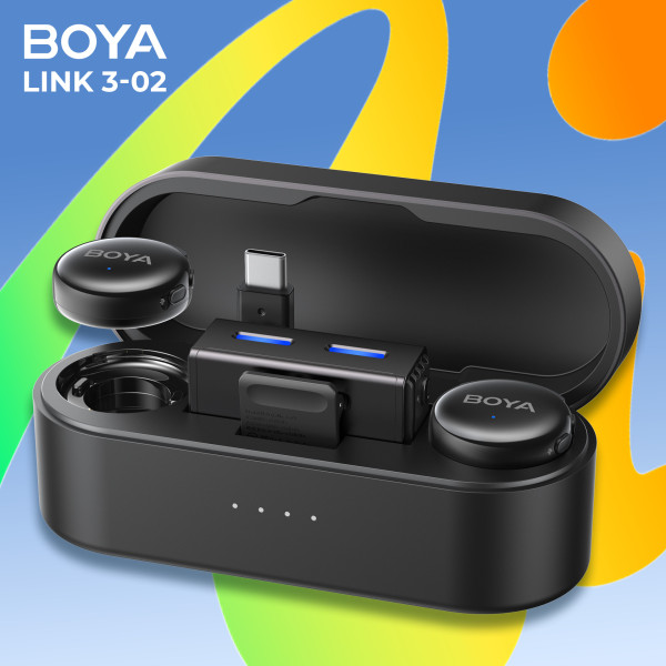 Мікрофон BOYA LINK 3-02 Type-C/TRS Black